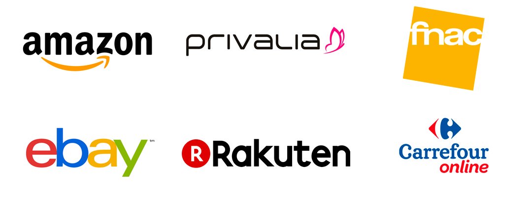 Logotipos de diferentes marketplaces.